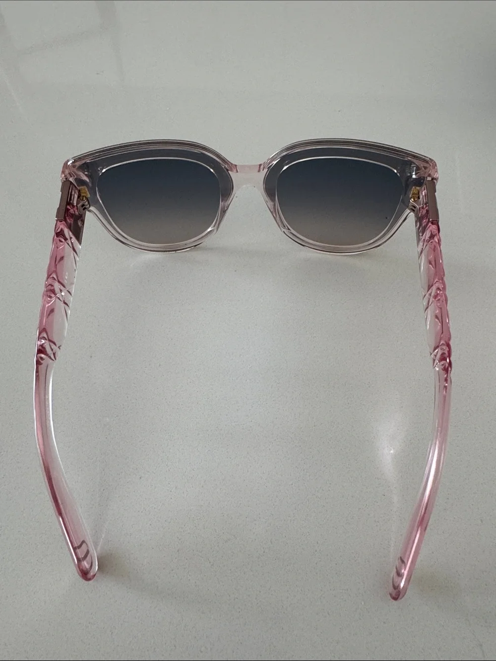 Dior Crystal Pink Cat-Eye Sunglasses with Dark Gradient Lenses